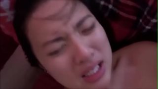 sexy asian fucked, creampied and thanked daddy