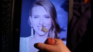 Scarlett Johansson Face and Tits Cum Tribute (Cum Facial)