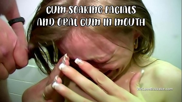 Soaking facials and cum in mouth compilation