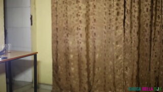 Horny stepson masturbates and waits for his stepmother pussy