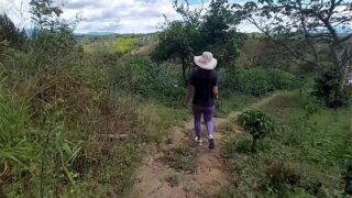 my step mom loves to fuck outdoors in the forest