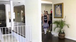 Redhead Cheerleader Arietta Adams Bangs Da Black Ball Playaz