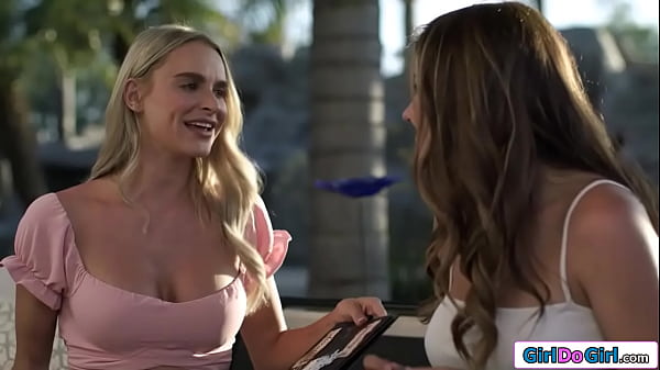 Tattooed brunette asks gf if she wants to try pussy licking