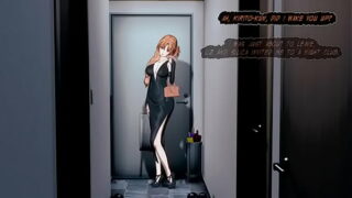 Yuuki Asuna had an affair with a new man she met while d***k and had sex in the toilet